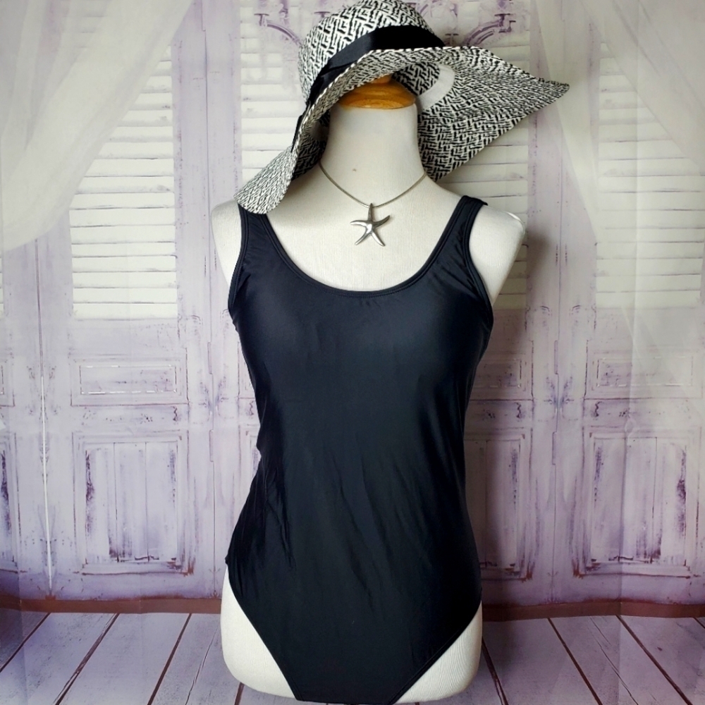 NEW‎ FUNNYGIRL SIZE L BLACK SWIMSUIT SWIM W…